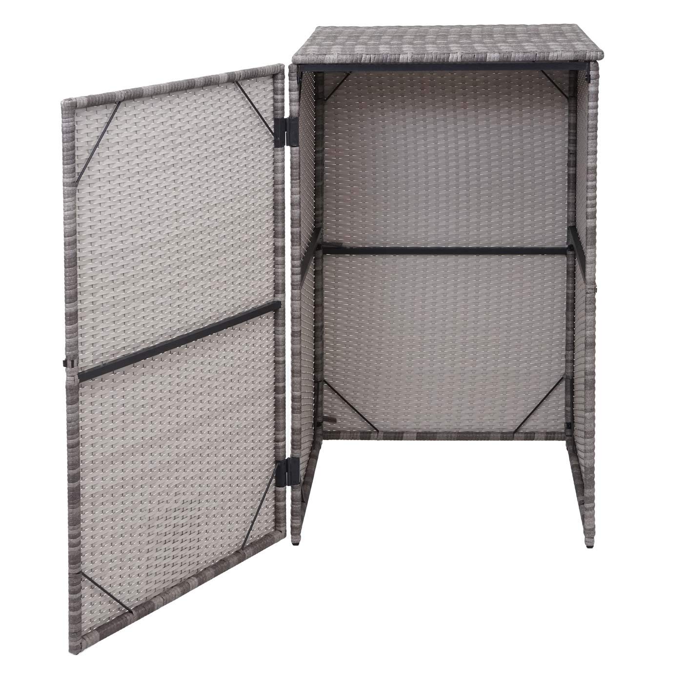 Enveloppement pour Poubelle HWC-E25, polyrotin 120l - Gris