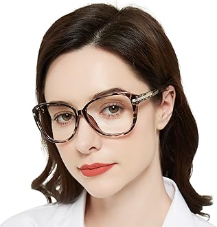 High Magnification Power Reading Glasses 4.00 Women Round Readers 1.0 1.25 1.5 1.75 2.0 2.25 2.5 2.75 3.0 3.5 4.0 5.0 6.0 (Grey Tortoise 400) Durable Hinges