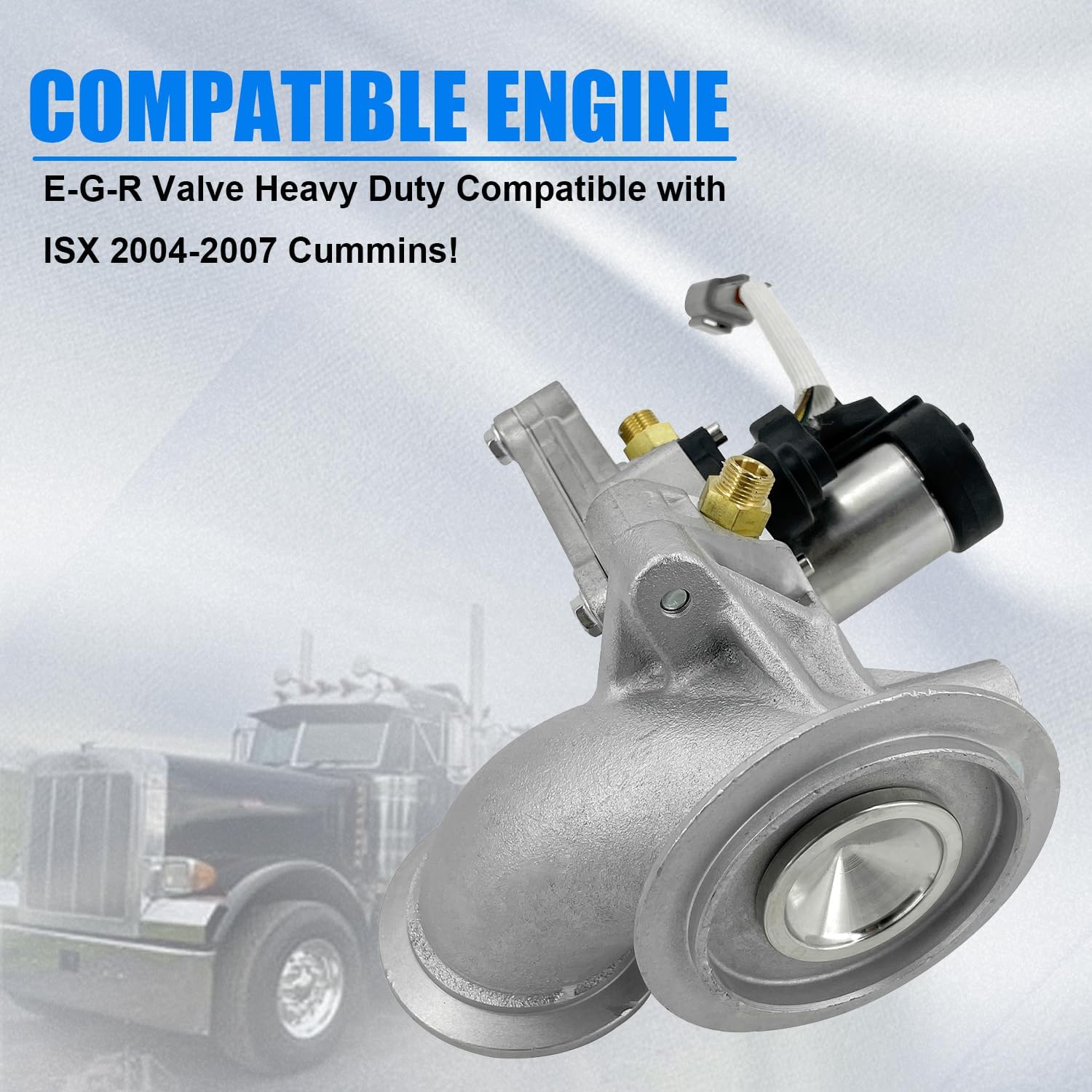 3104874 Heavy Duty EGR Valve Fit for ISX 2004-2007 Cummins 12.7L 14.0L 14.9L Compatible with Peterbilt Western International Mack CL 2003-2007 for VN/VNL/VNM/VT 3682805 4955422RX 904-5001