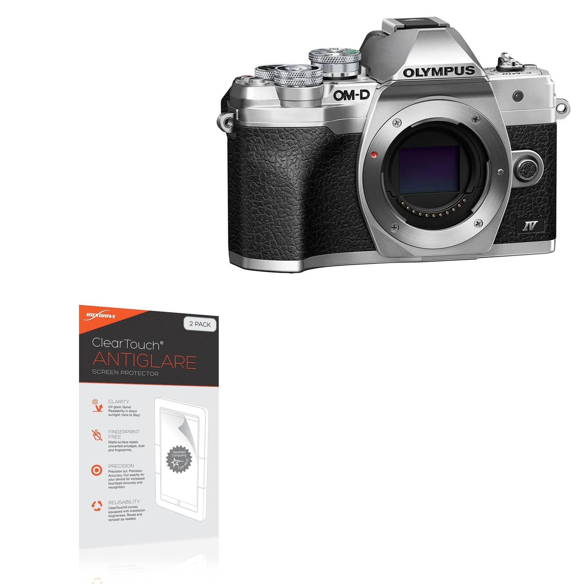BoxWave Screen Protector Compatible with OM System OM-D E-M10 Mark IV - ClearTouch Anti-Glare (2-Pack), Anti-Fingerprint Matte Film Skin