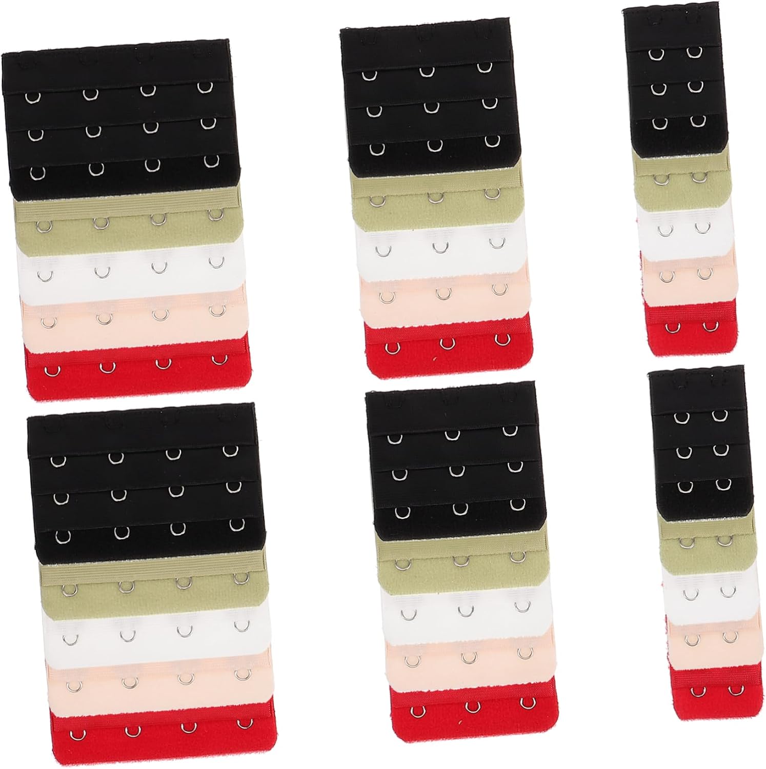 LIFKOME 90pcs Extenders for Women Stainless Steel Hooks Lingerie Straps Hook Colors Each Comfortable Underwear Extenders for Plus Elastic Design