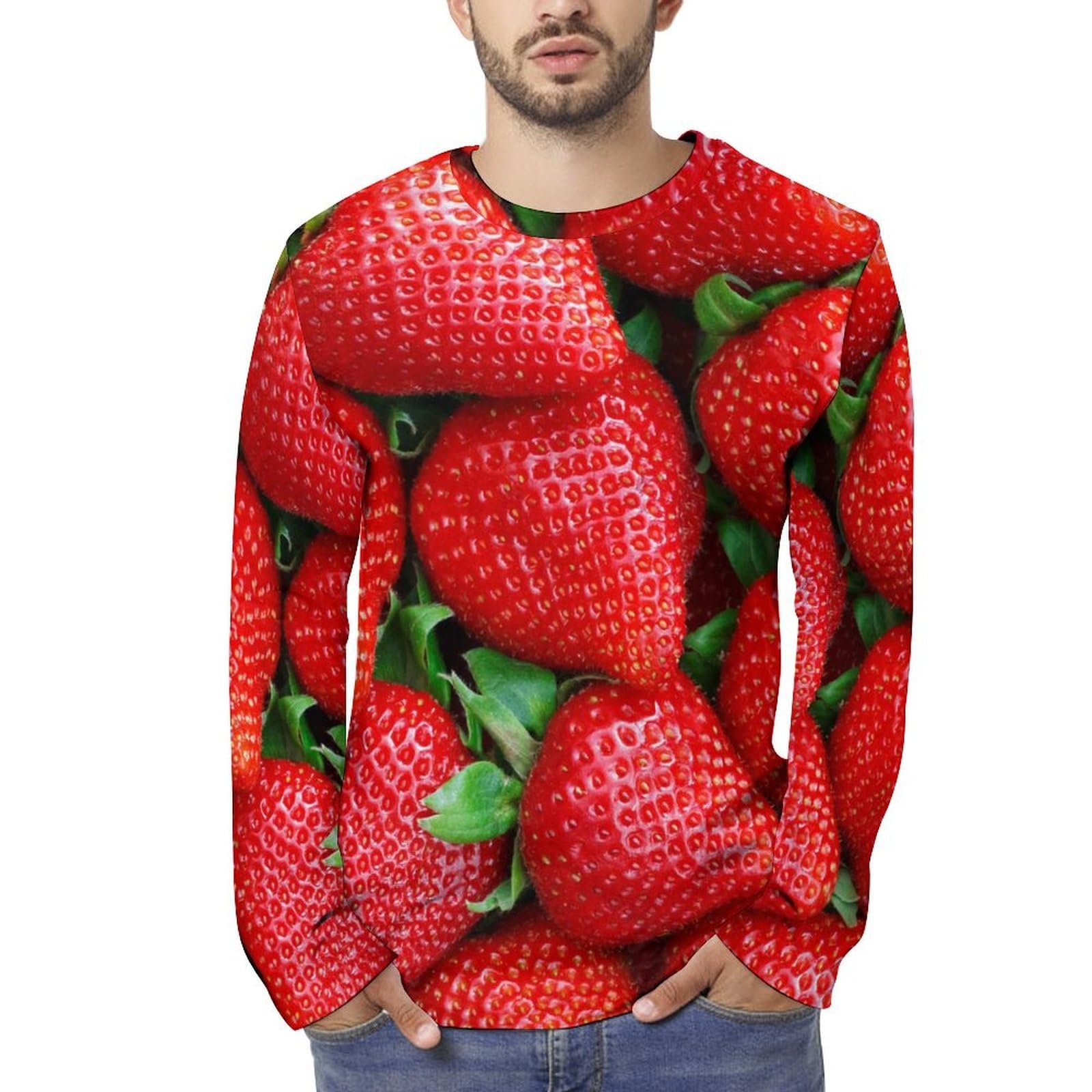 Karl Helmut カールヘルム リトルスカーレット イチゴ柄 長袖シャツ Karl Helmut カールヘルム リトルスカーレット イチゴ柄 長袖シャツ