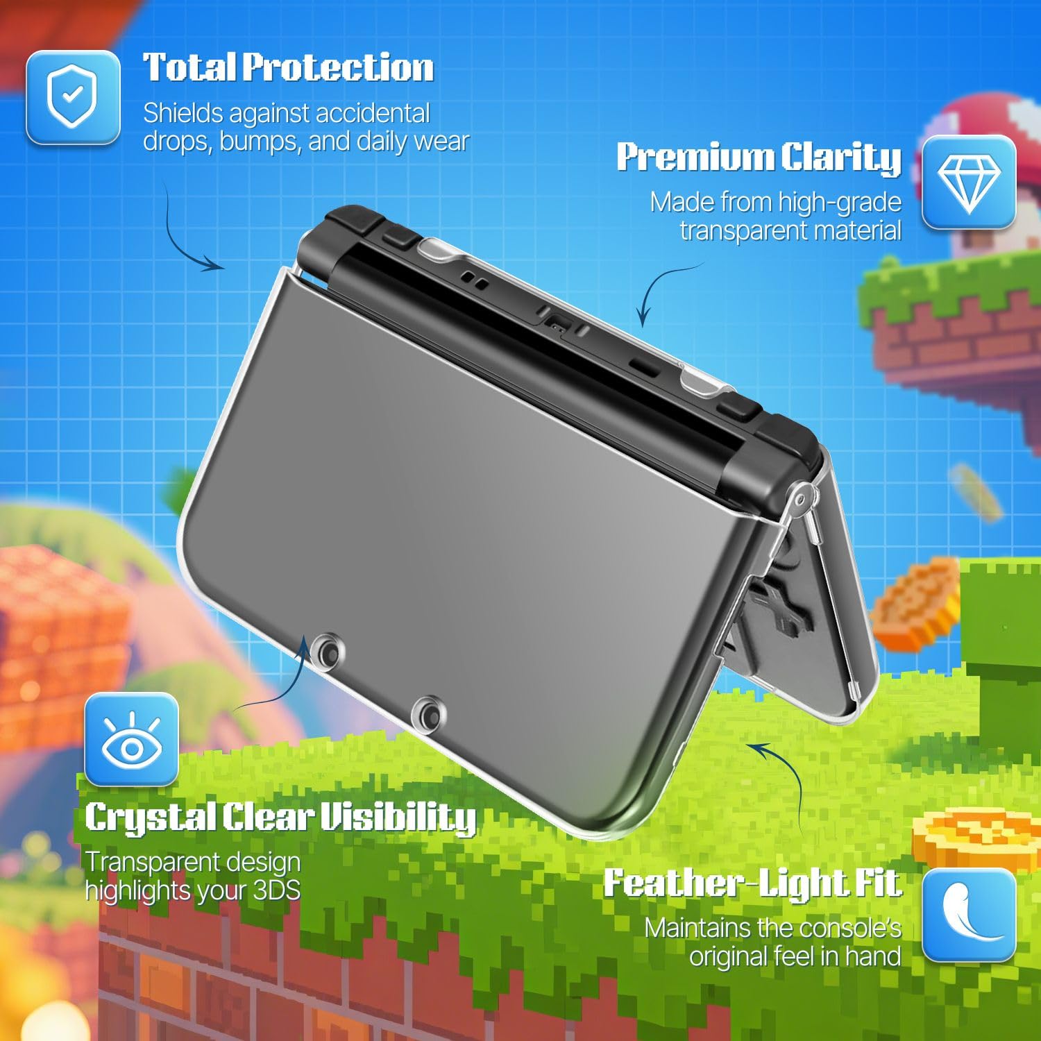 Amazon.com: TNP Case Compatible with NEW Nintendo 3DS XL LL 2015