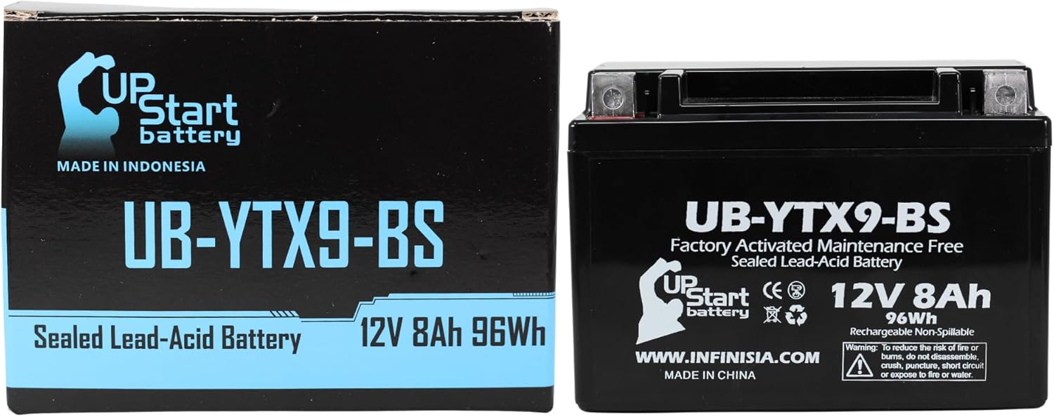 Replacement for 2005 Suzuki LT-Z250 QuadSport 250CC Factory Activated, Maintenance Free, ATV Battery – 12V, 8Ah, UB-YTX9-BS Replacement for 2005 Suzuki LT-Z250 QuadSport 250CC Factory Activated, Maintenance Free, ATV Battery – 12V, 8Ah, UB-YTX9-BS