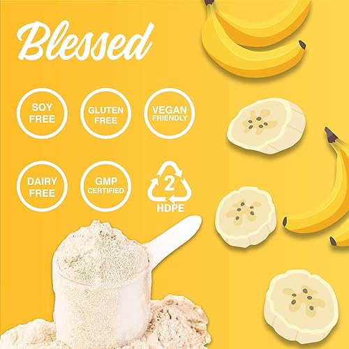 Miniatura 3 de BLESSED x Ghostbusters Vegan Protein Powder - Plant Based Protein Shake Meal Replacement - 23g of Pea Protein Powder, Dairy Free, Gluten Free, No