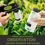 Upgraded Little Marvin Miniscope, 2025 New Mini Microscope, Pocket Microscope for Little Scientists, Handheld Mini Scope (White)