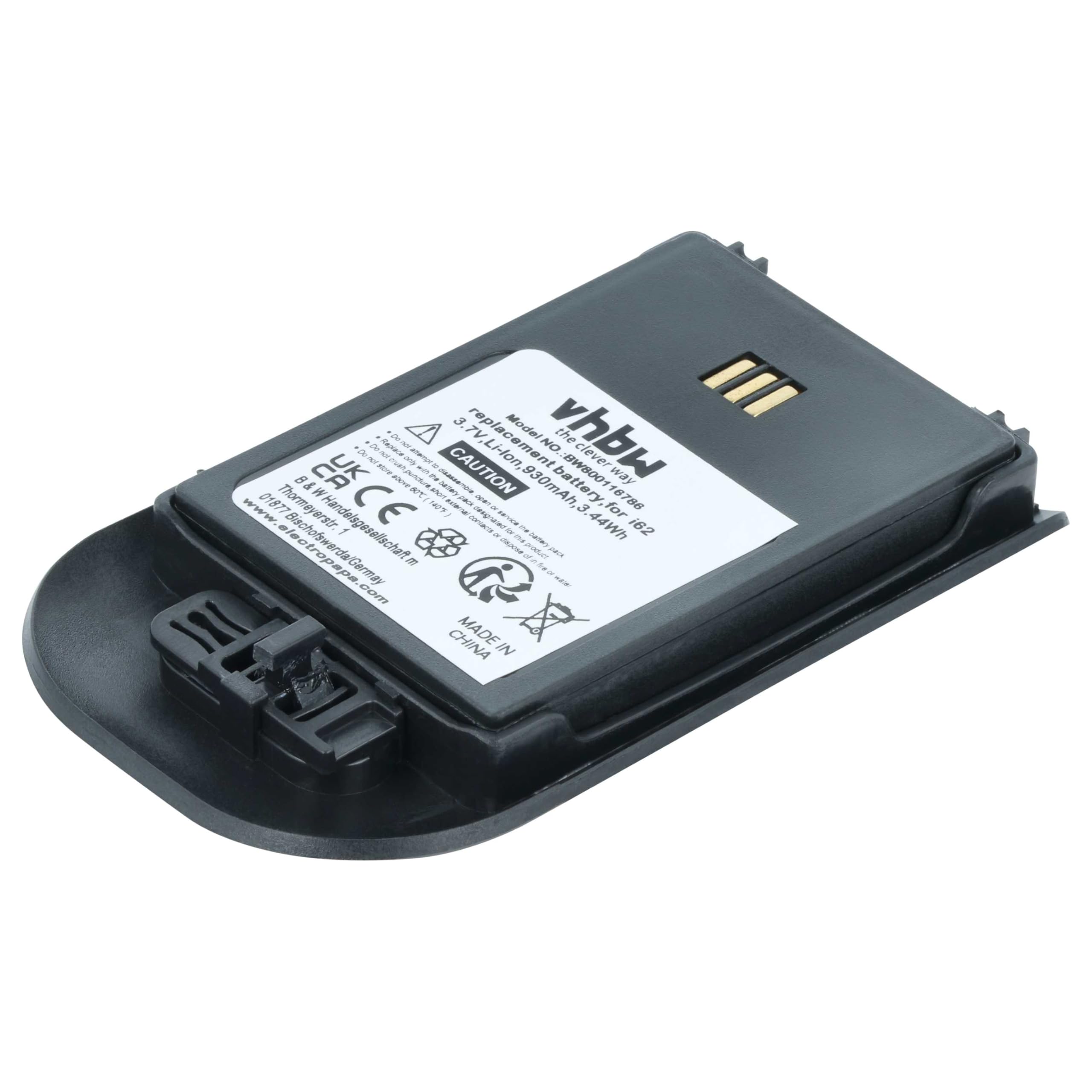 vhbw 10x batteria compatibile con Alcatel Omnitouch 8118, 8128 telefono fisso cordless (930mAh, 3,7V, Li-Ion) nero
