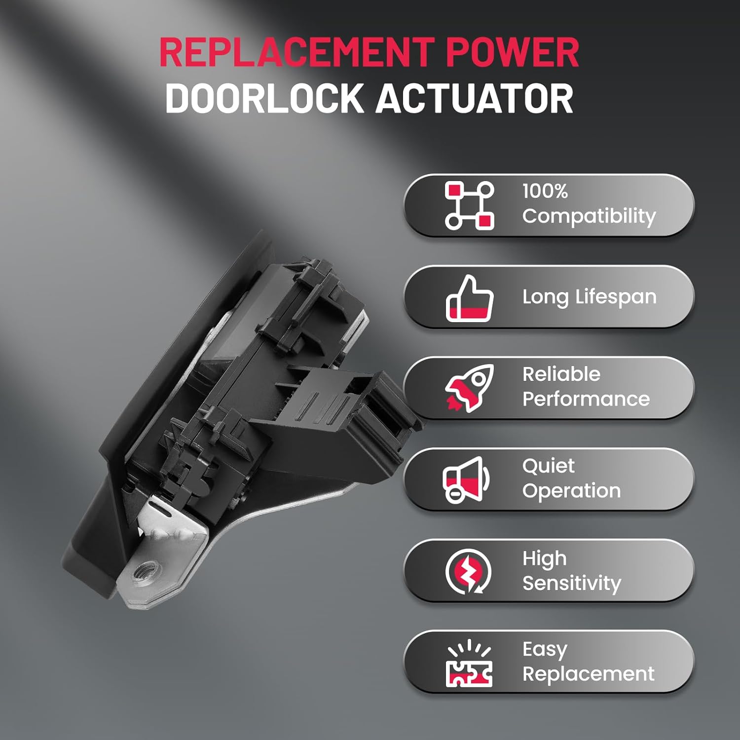 SYERAL Power Door Lock Actuator Rear Tailgate Trunk Latch Compatible with Ford C-Max 2013-2018 Focus 2012-2018 Replacement for 940-129 940129 CP9Z5843150A BM5Z5843150B