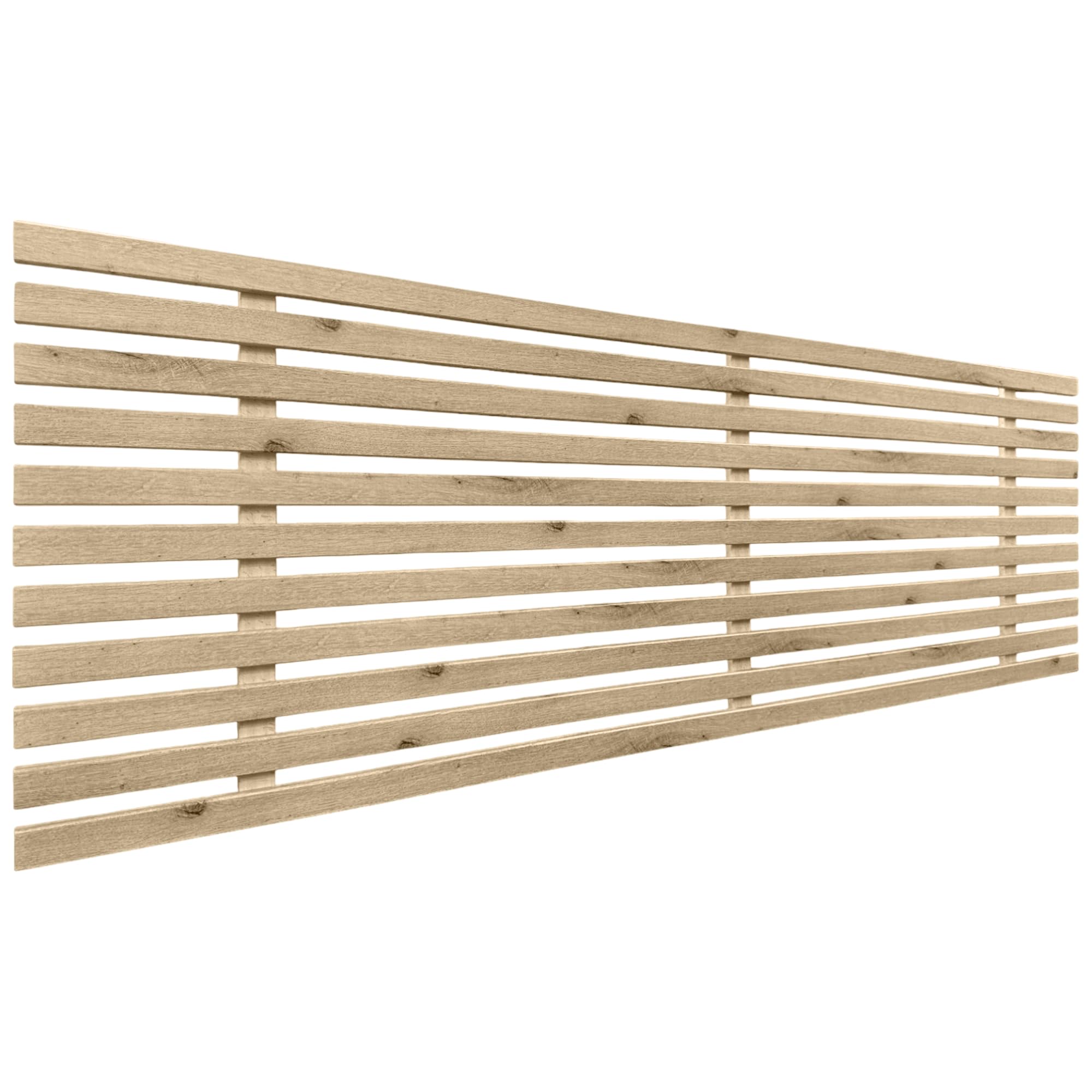 DHOME Cabecero de Madera reciclada DM Estilo Japones Cama Palets Herrajes incluidos (145cm, Cambrian Madera)