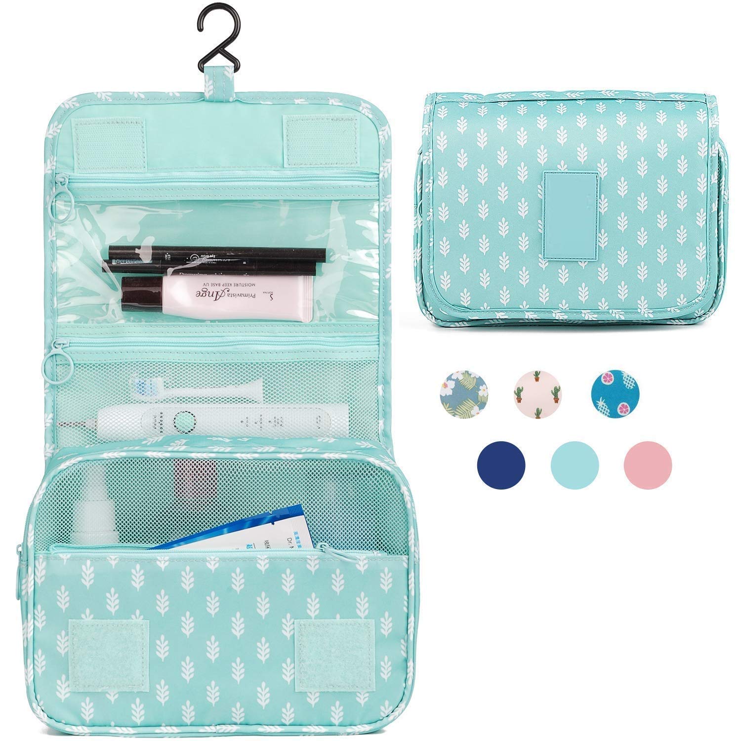 KRUPANIDHI Travel Cosmetic Makeup Toiletry Case Storage Pouch Handbag 1