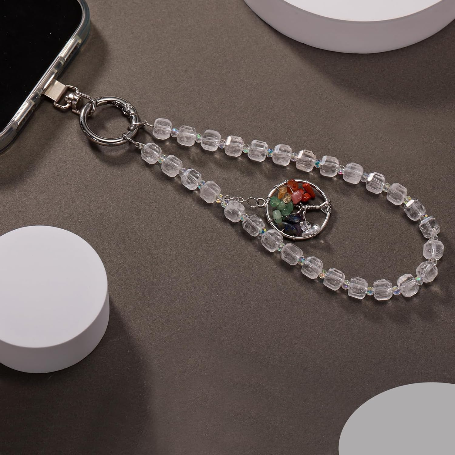 Beaded Phone Strap Crystal Detachable Wrist Lanyard Hands-Free Anti-Theft Crossbody Chain for Phone Case charm - Image 5