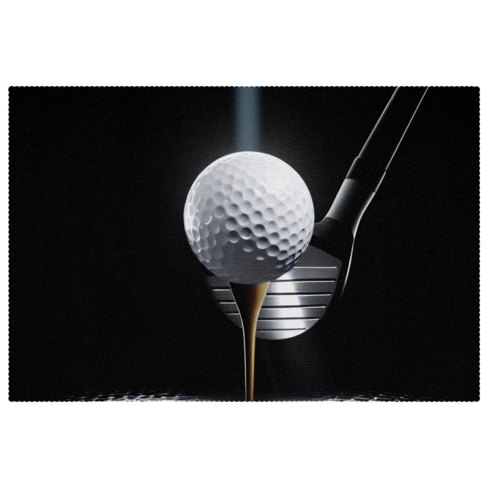 Sets de table golf haut de gamme avec finition soignée antidérapante