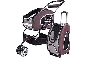 ibiyaya 5-in-1 Pet Stroller for Small Pets