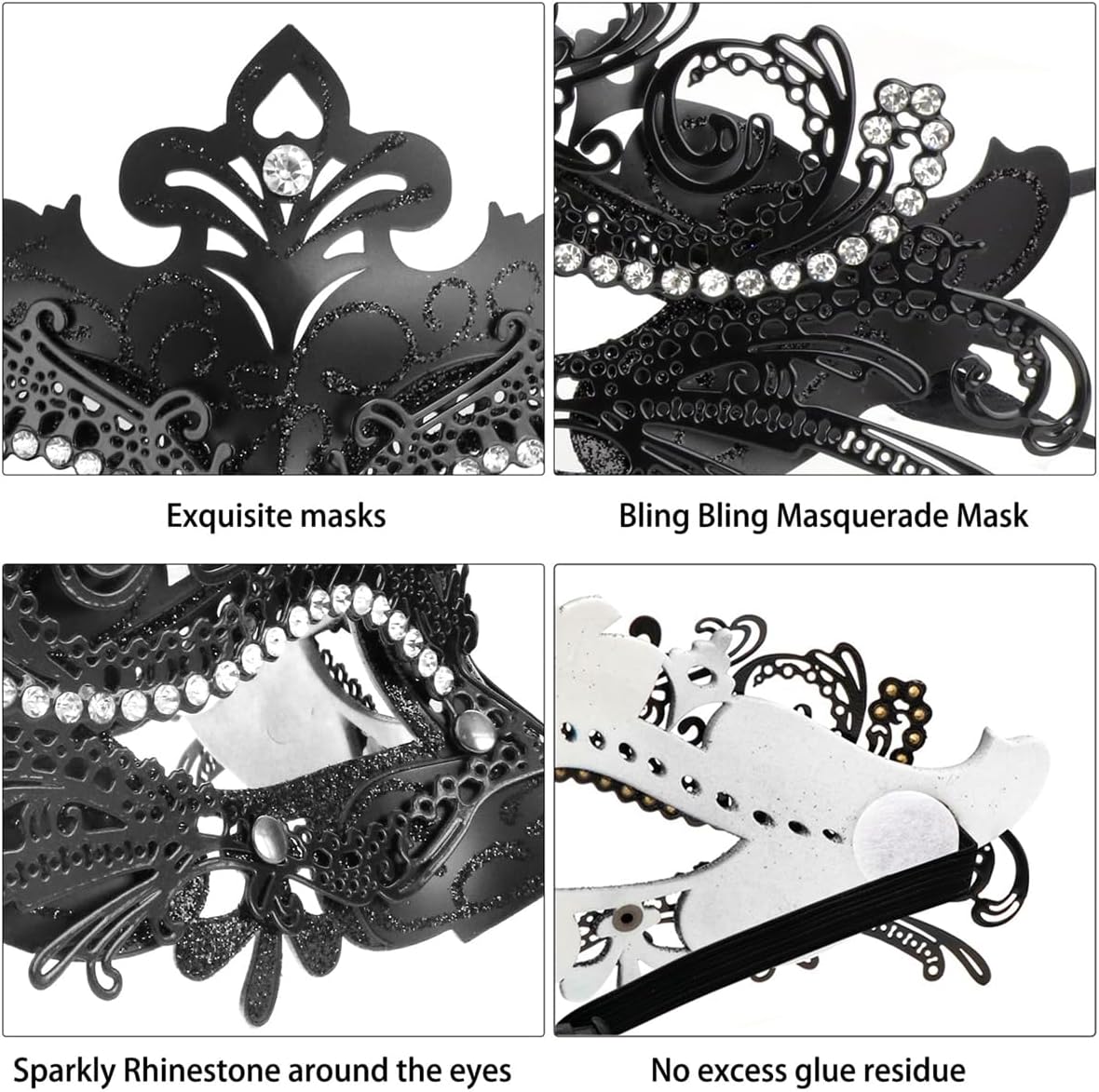 Coddsmz Couple Masquerade Mask Set - Venetian & Mardi Gras Mask for Women & Men