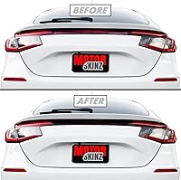 Vista 8 de SlickMod Protector de vinilo para luces traseras, precortado, tinte ahumado, para Honda Civic Hatchback 2022-2023