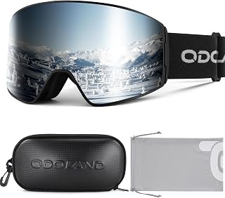Odoland Skibrille Zylindrische Snowboardbrille für Damen und Herren