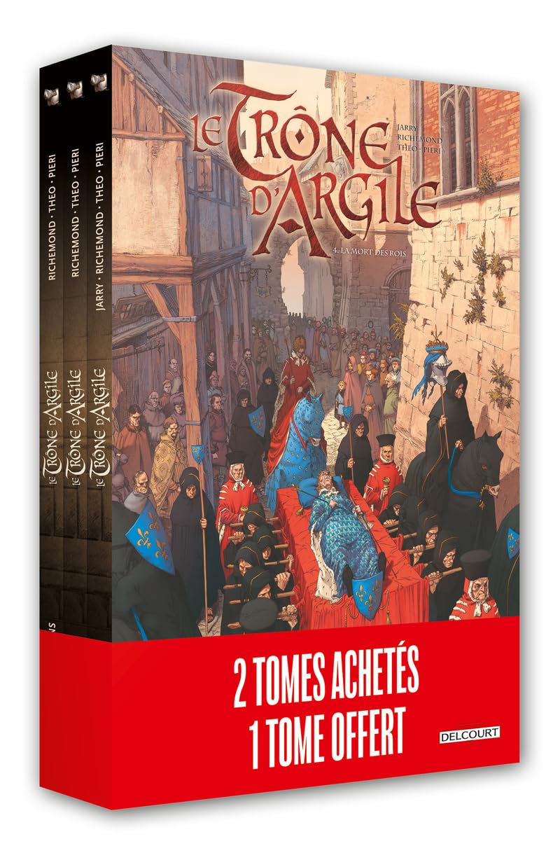 Le Trône d'argile - pack T04 édition HC + T05 +T06 - France Richemond - Delcourt - Coffret - Bande dessinée
