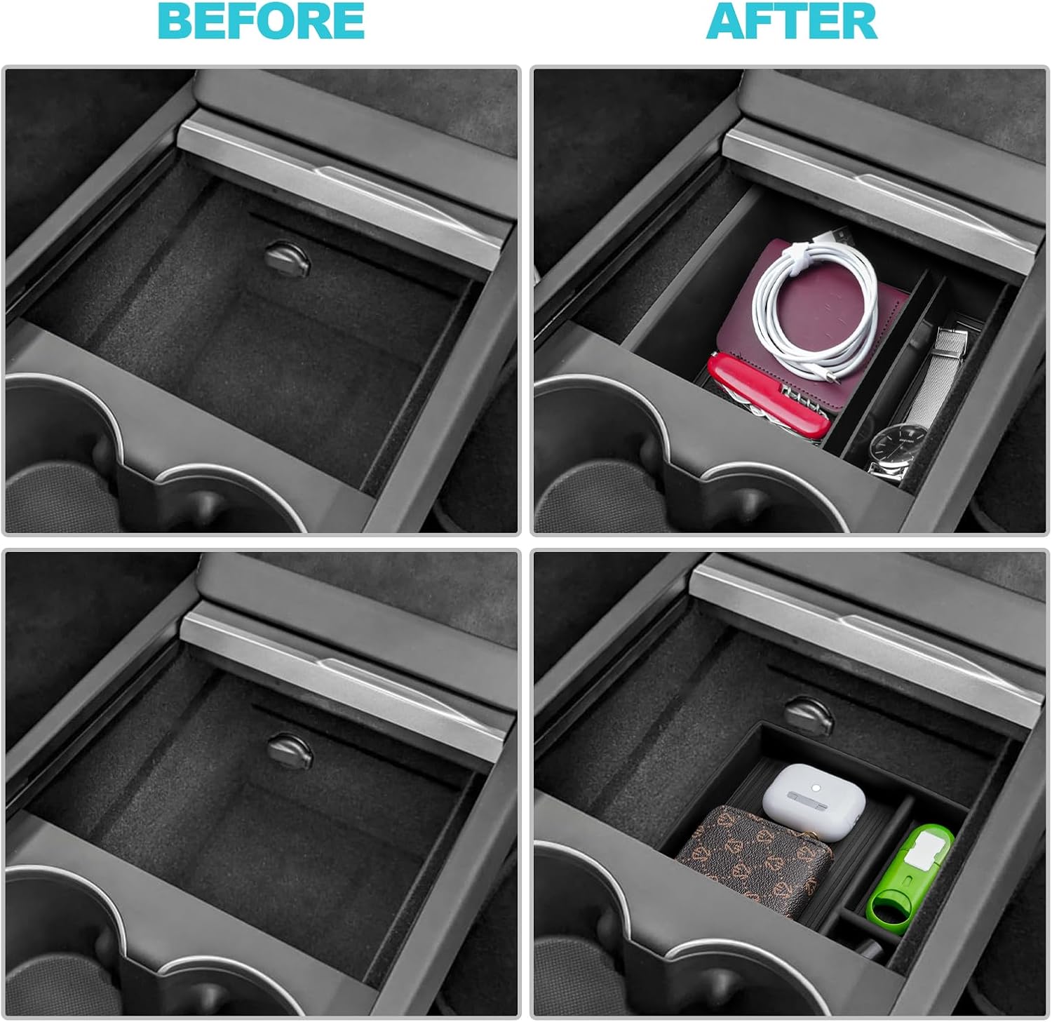 Maximize Your Tesla Model 3 with the CDEFG Centre Console Organizer: A Must-Have 2024 Accessory!