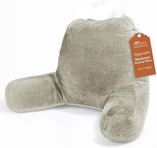 Sasttie Almohada de lectura para sentarse en la cama, de espalda, respaldo para silla de apoyo, artículos esenciales para dormitorio universitario,