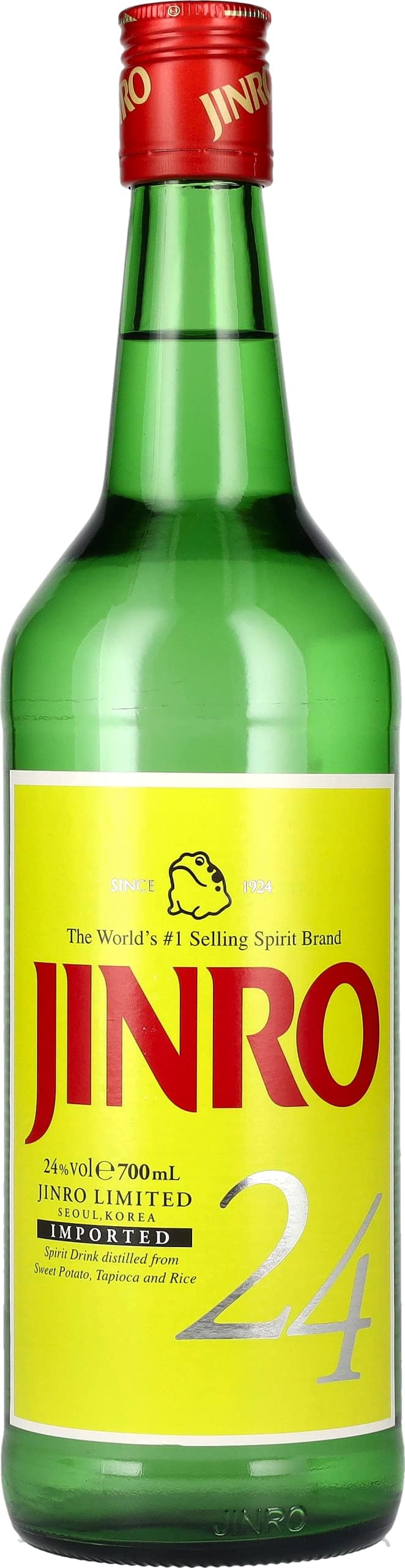 Jinro Soju Number 24 Sake Spirit, 70 cl, Case of 3