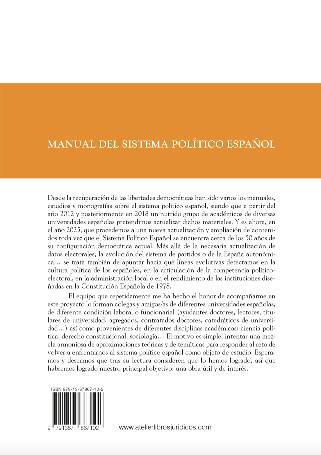 Manual del Sistema político español