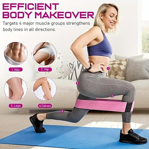 Miniatura 4 de Kit de pilates para entrenamientos en casa - Juego de equipo esencial de pilates para mujeres con pelota y anillo, accesorios de pilates para el