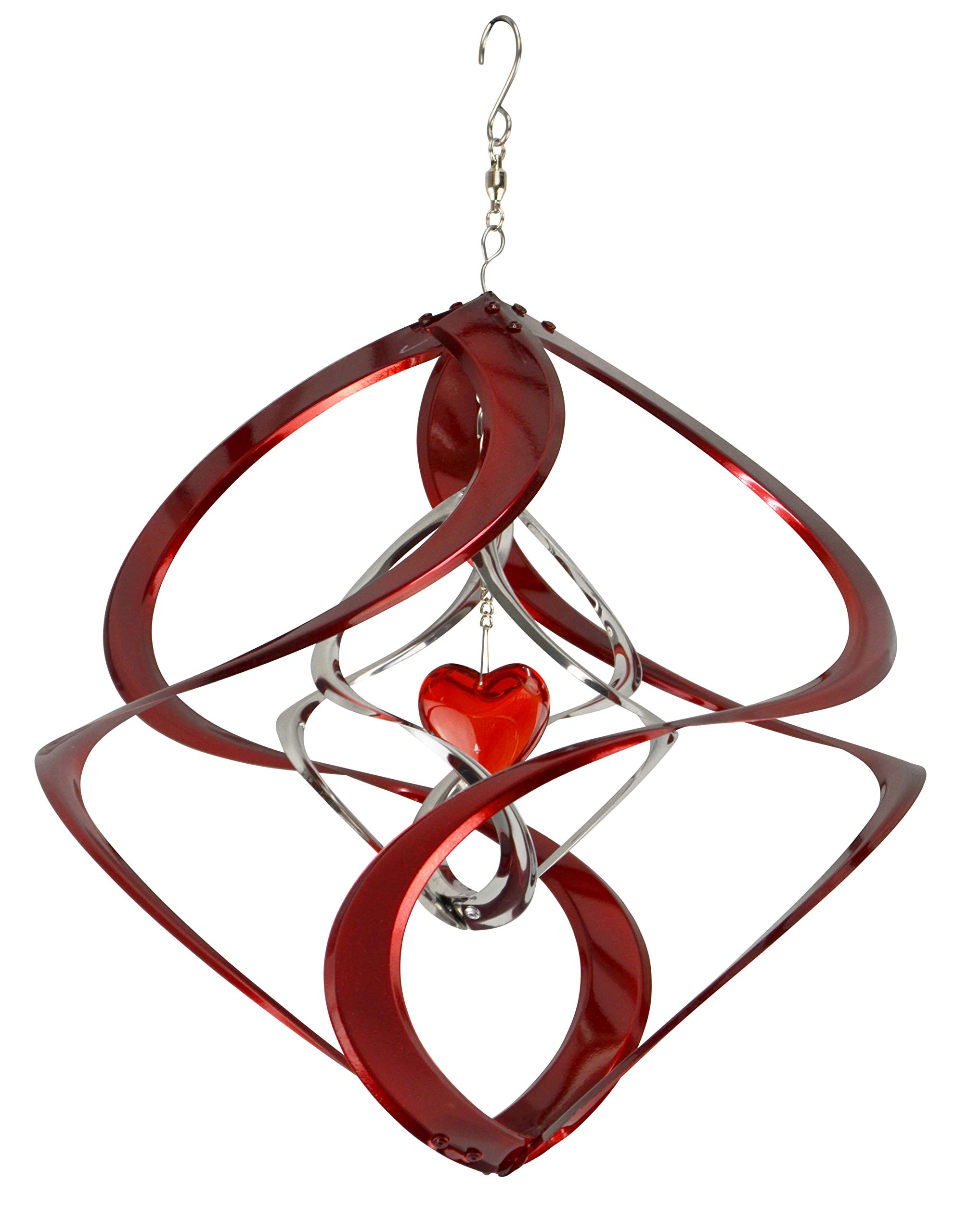 Red Carpet StudiosRed Carpet Studios The Original Helix Cosmix Wind Spinner, Double, Red Heart