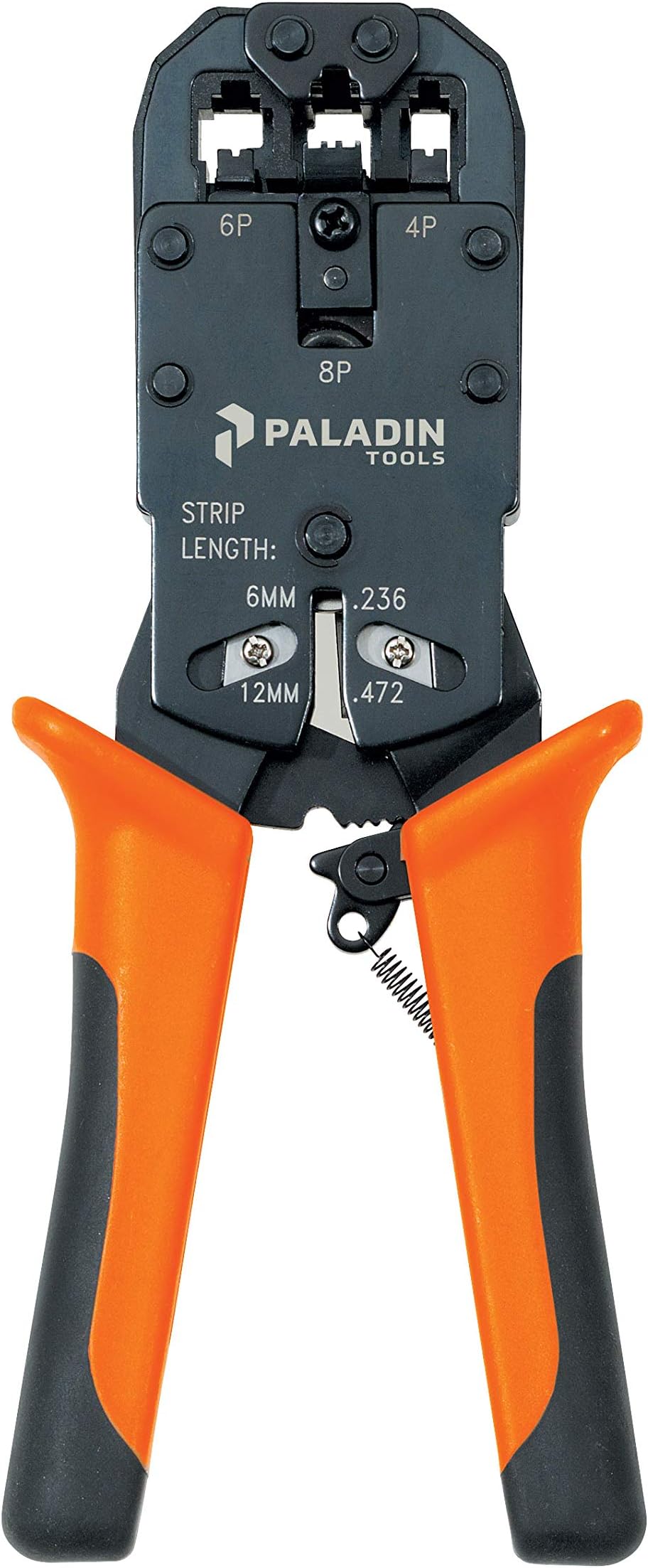 Paladin Tools PA1530R PRO MOD Data & Phone Crimper | All-in-One RJ11, RJ45, RJ22 Professional Crimper | CAT5, CAT5E, CAT6 (2023 Model)