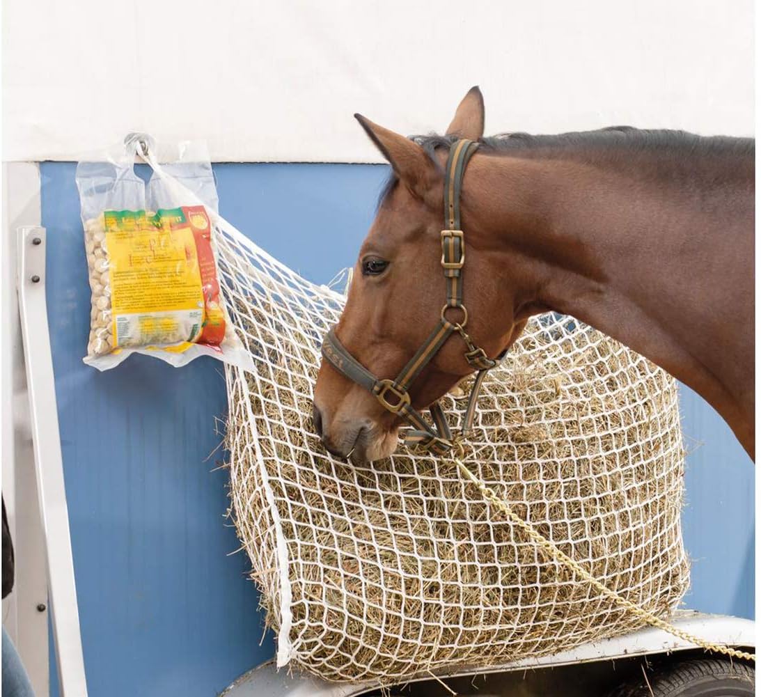 Slow Feed Hay Net Bag Full Day Horse Feeding Large Feeder Bag with Small Holes