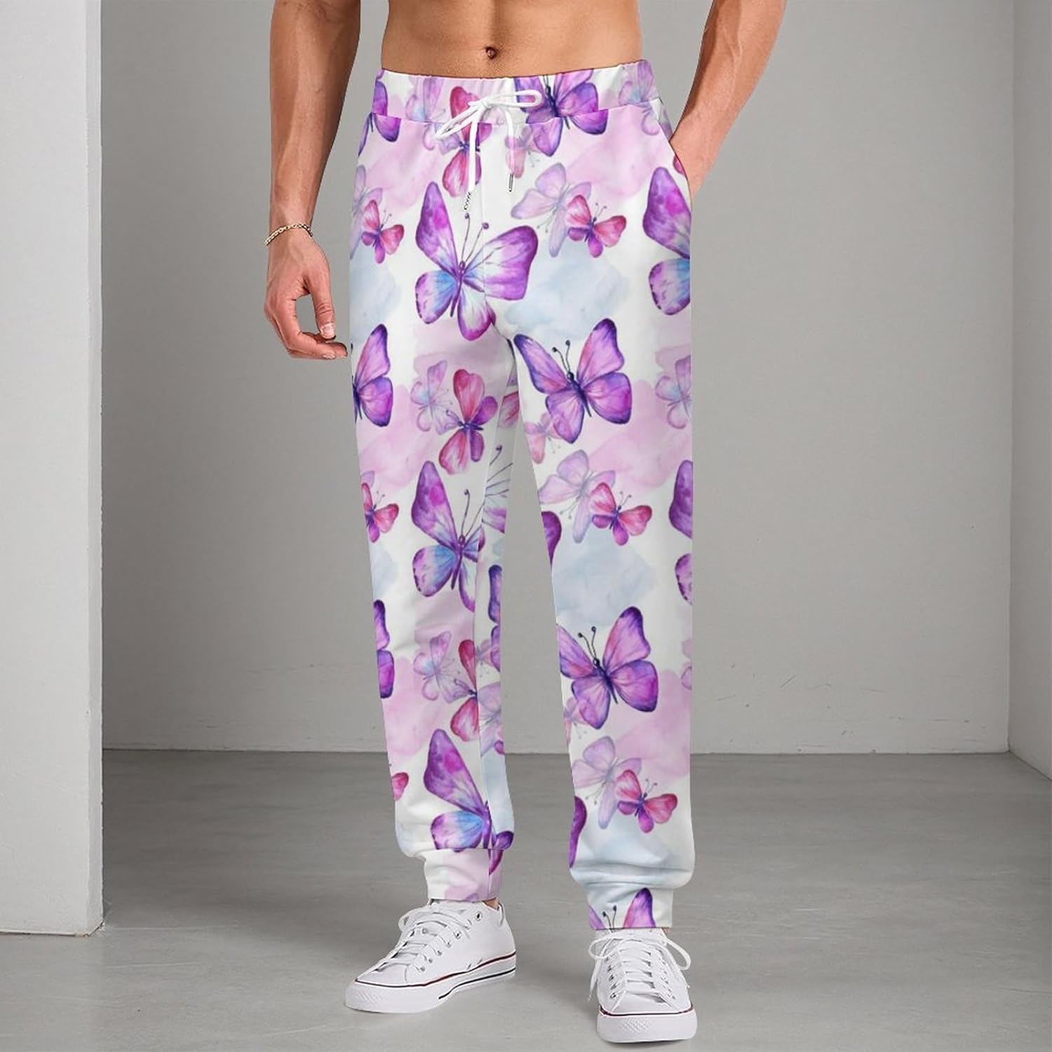 Funny Sweatpants, Novelty Lounge Pants with Pockets Drawstring for Men Women Running Gym