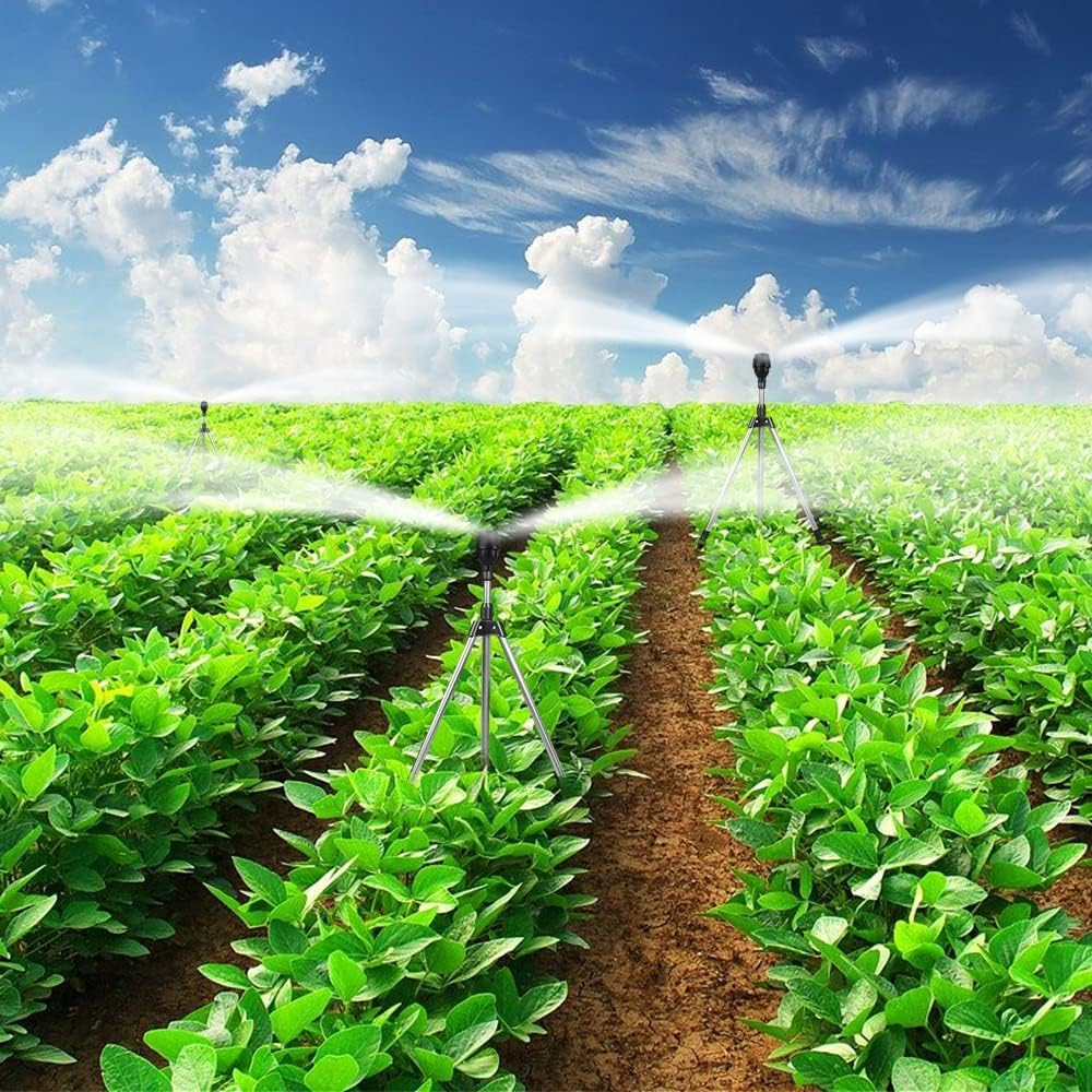 Aspersores de jardín para césped, aspersor de agua de 360° para un riego agrícola eficiente, nuevo diseño 2026 para un fácil riego del césped y cuidado del jardín