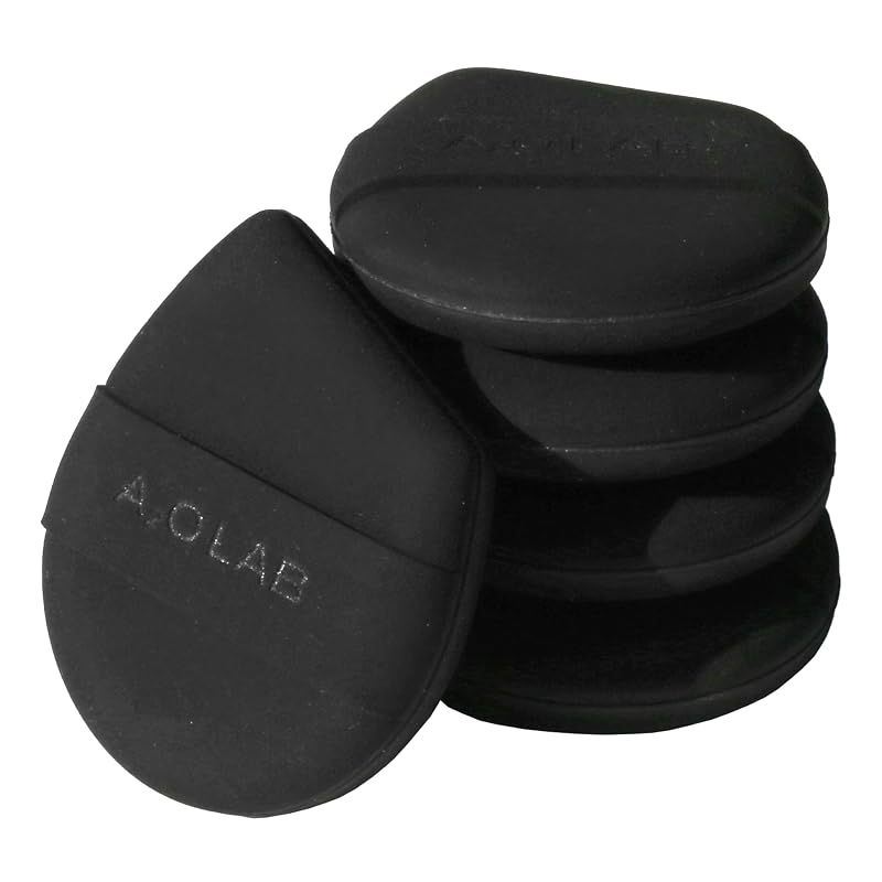 Esponjas de maquiagem AOA Studio Silky Silicone em formato de gota, Rubycell, Onyx