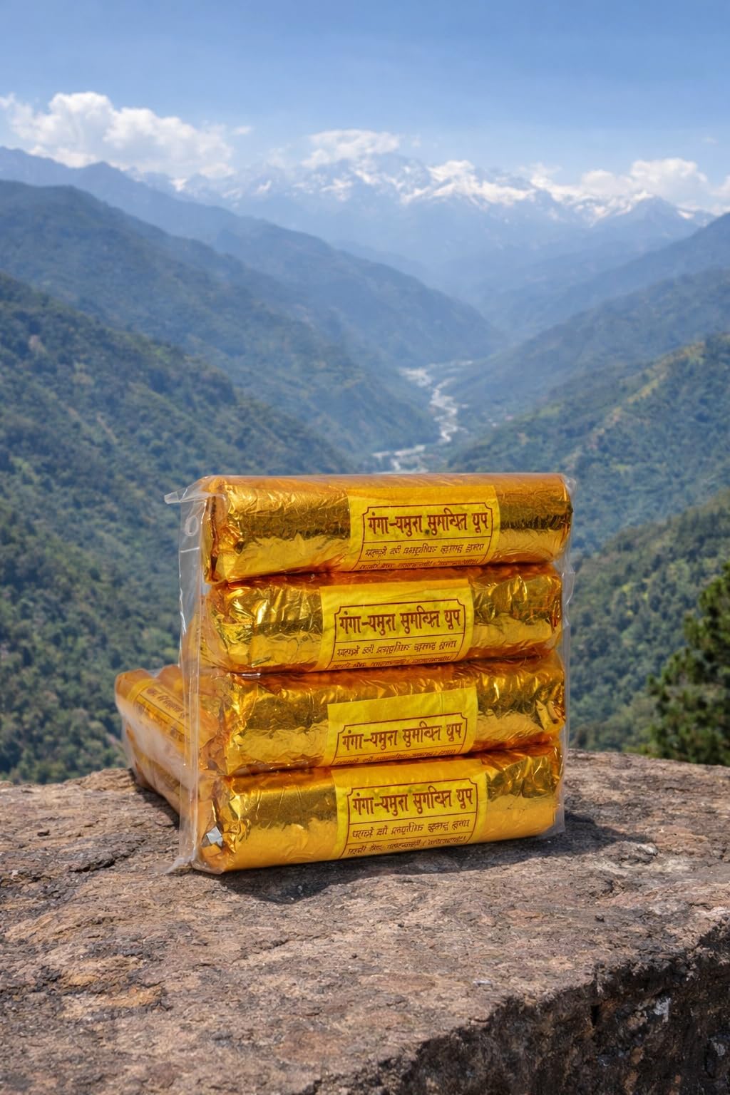 Ganga Yamuna Sugandhit Dhoop, Natural Himalayan Incense Sticks, Traditional Aromatic Herbs, for Puja Meditation Hawan-image-4