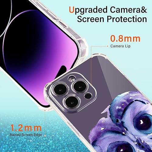 Vista 179 de Roemary Buffertech - Funda protectora para iPhone 13 Pro Max con diseño Golden Retriever, diseño de arcoíris con protector de pantalla