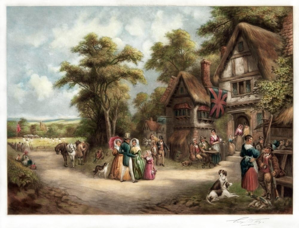 Tily Cricket Match NThe Cricket Match Mezzotint By Eugene James Tily C1936 Poster Print by (18 x 24)
