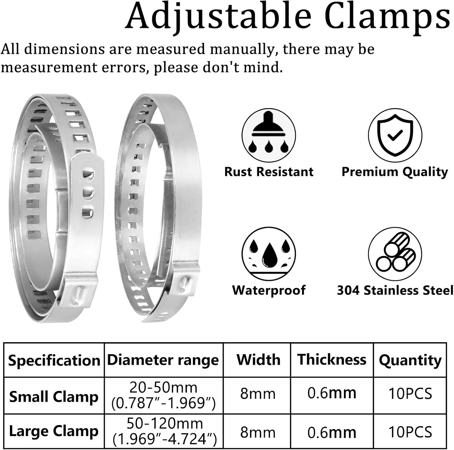 CV Boot Clamp Pliers with 30PCS 304 Stainless Steel Crimp Bands