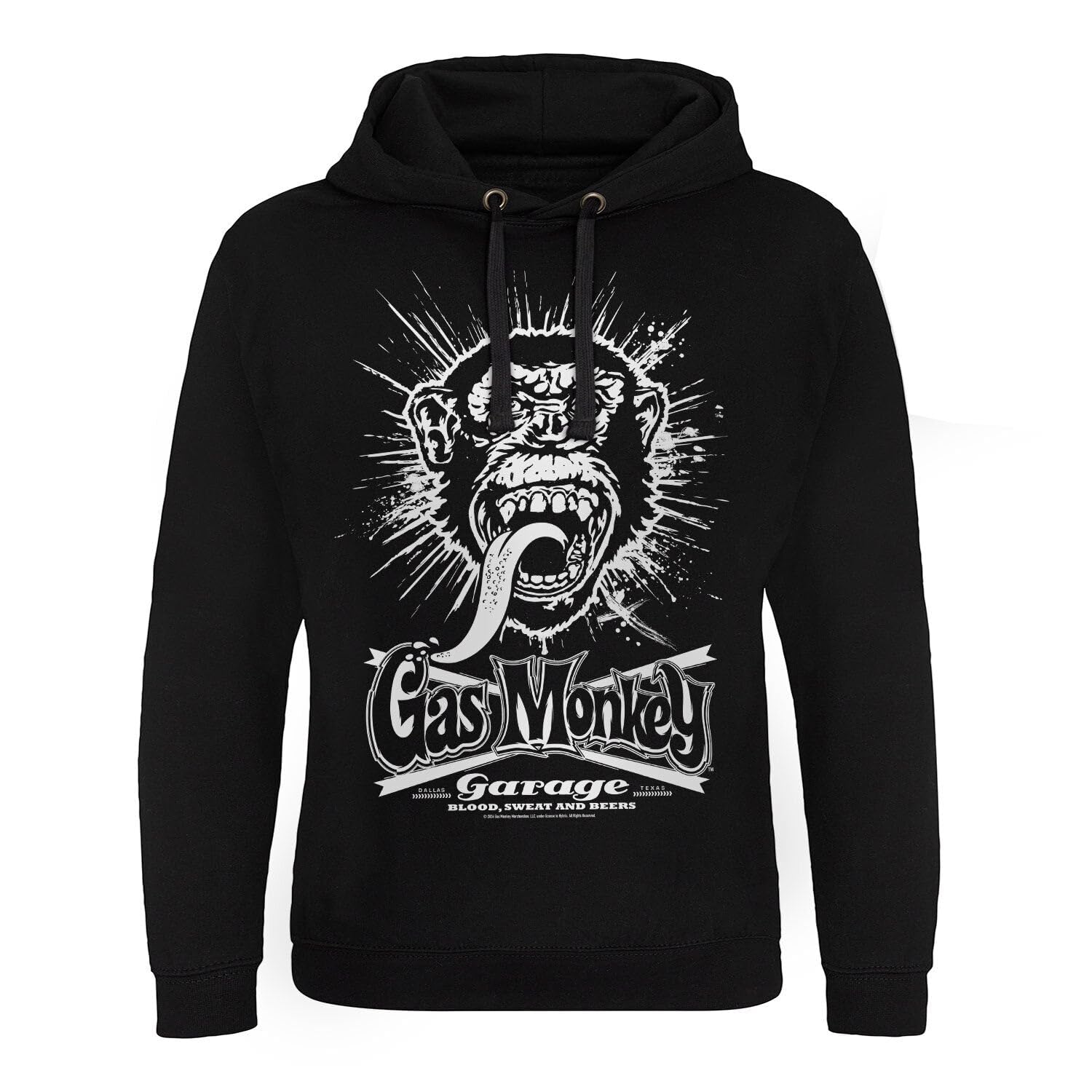 Gas Monkey Garage Officially Licensed Explosion Epic Hoodie (Black), XX-Large