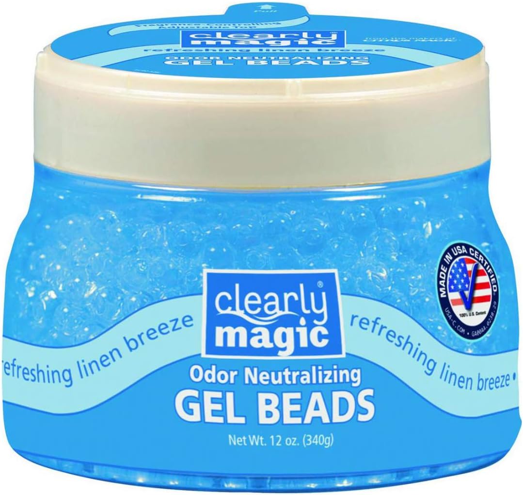 Clearly Magic Odor Neutralizing Aroma Gels, Refreshing Linen Breeze, 12-Ounce