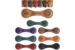 Personalized Handmade Magnetic Leather Bookmark – Unique Gift for Readers