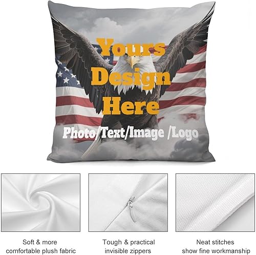 Miniatura 9 de Funda de almohada personalizada, diseño de tu propia foto, texto, fundas de almohada personalizadas para cumpleaños, día de la madre, regalos de