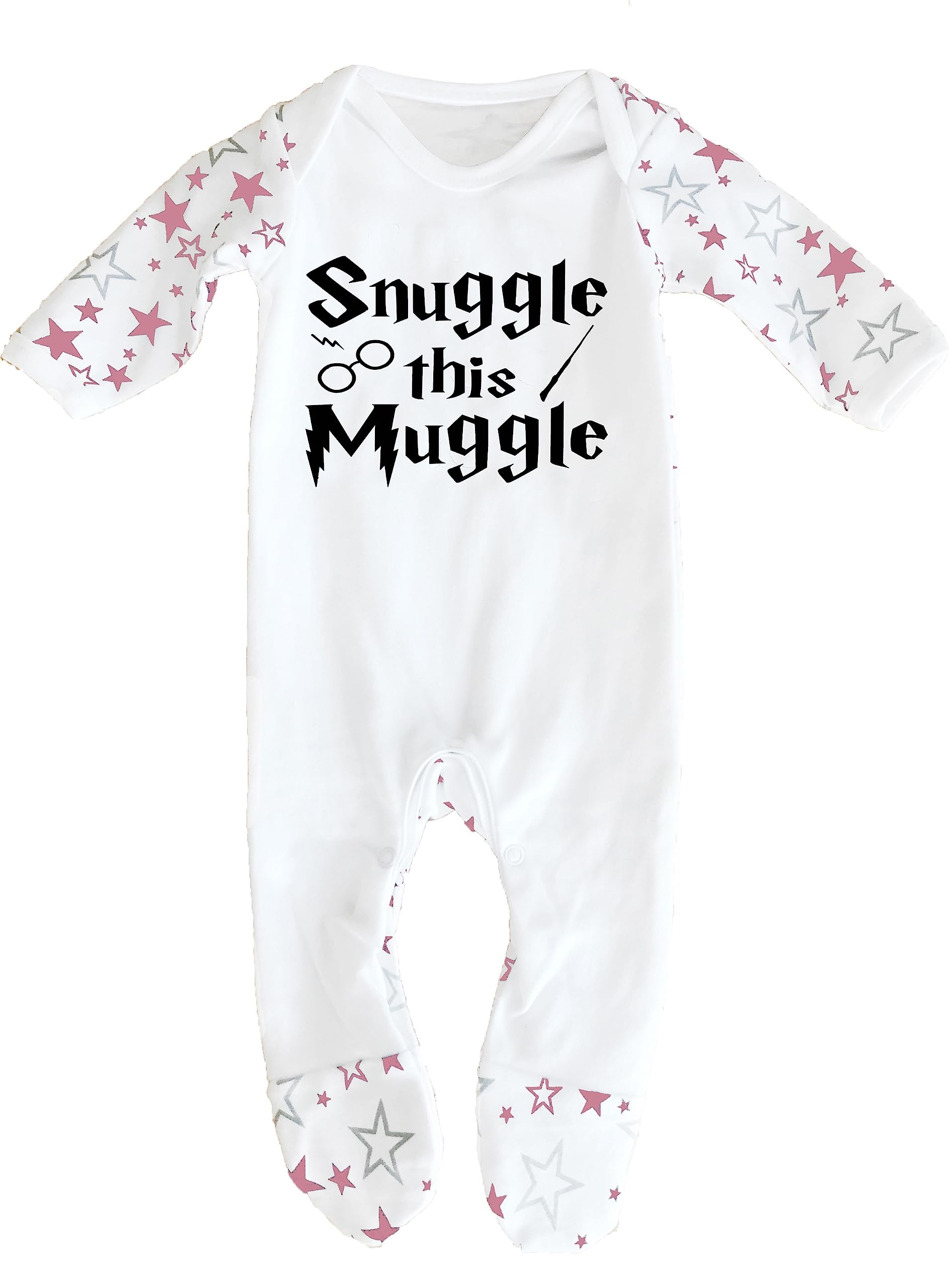 Cheekytots Traje de dormir de niño y niña inspirado en Snuggle this Muggle, diseñado e impreso en el Reino Unido, 100% algodón.