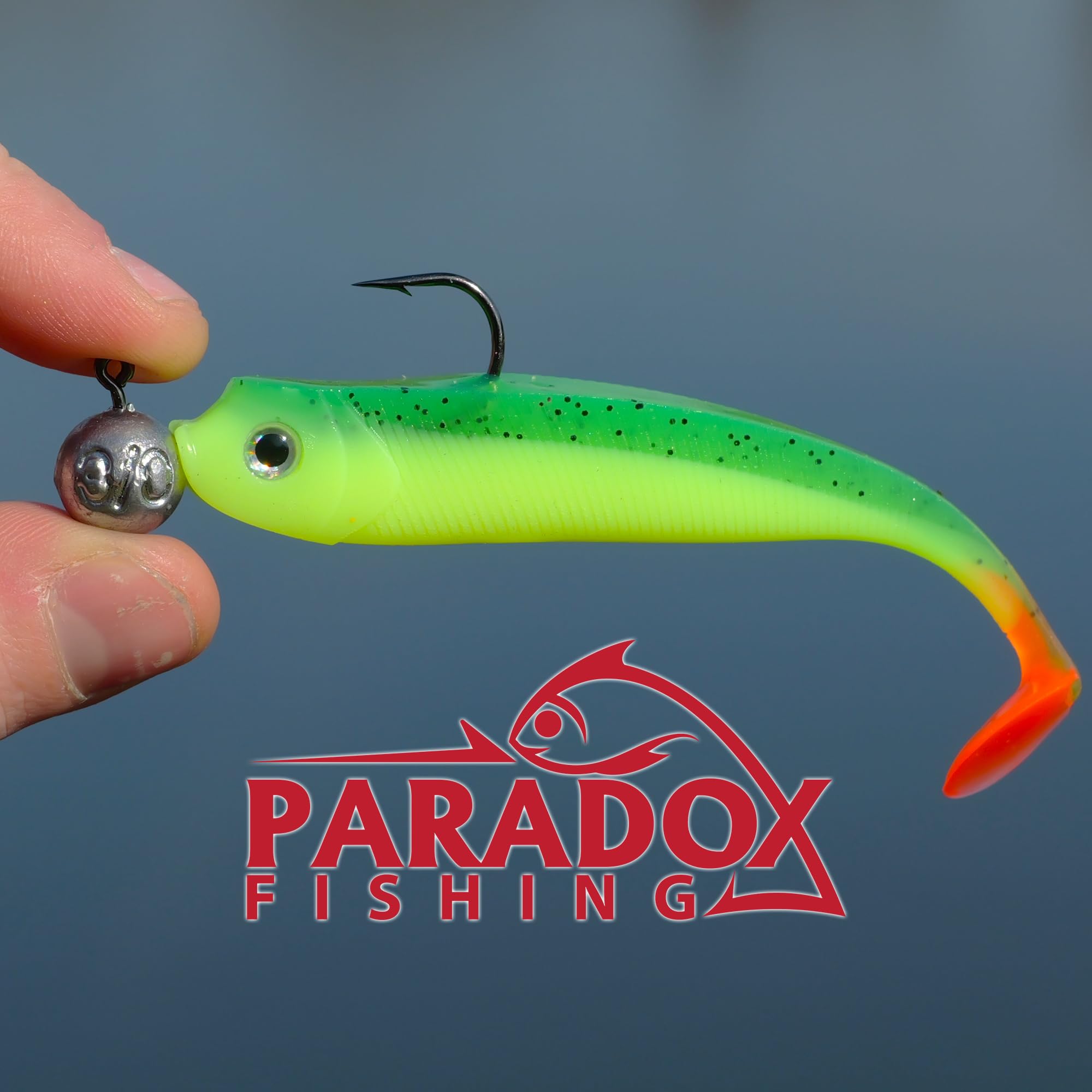 Paradox Fishing Zestaw głowic jigowych 2/0 3/0 4/0 5-28 g - 15/25 szt. - gumowe głowice jigowe z jigowcem do gumowych ryb, sandaczy, akcesoria wędkarskie