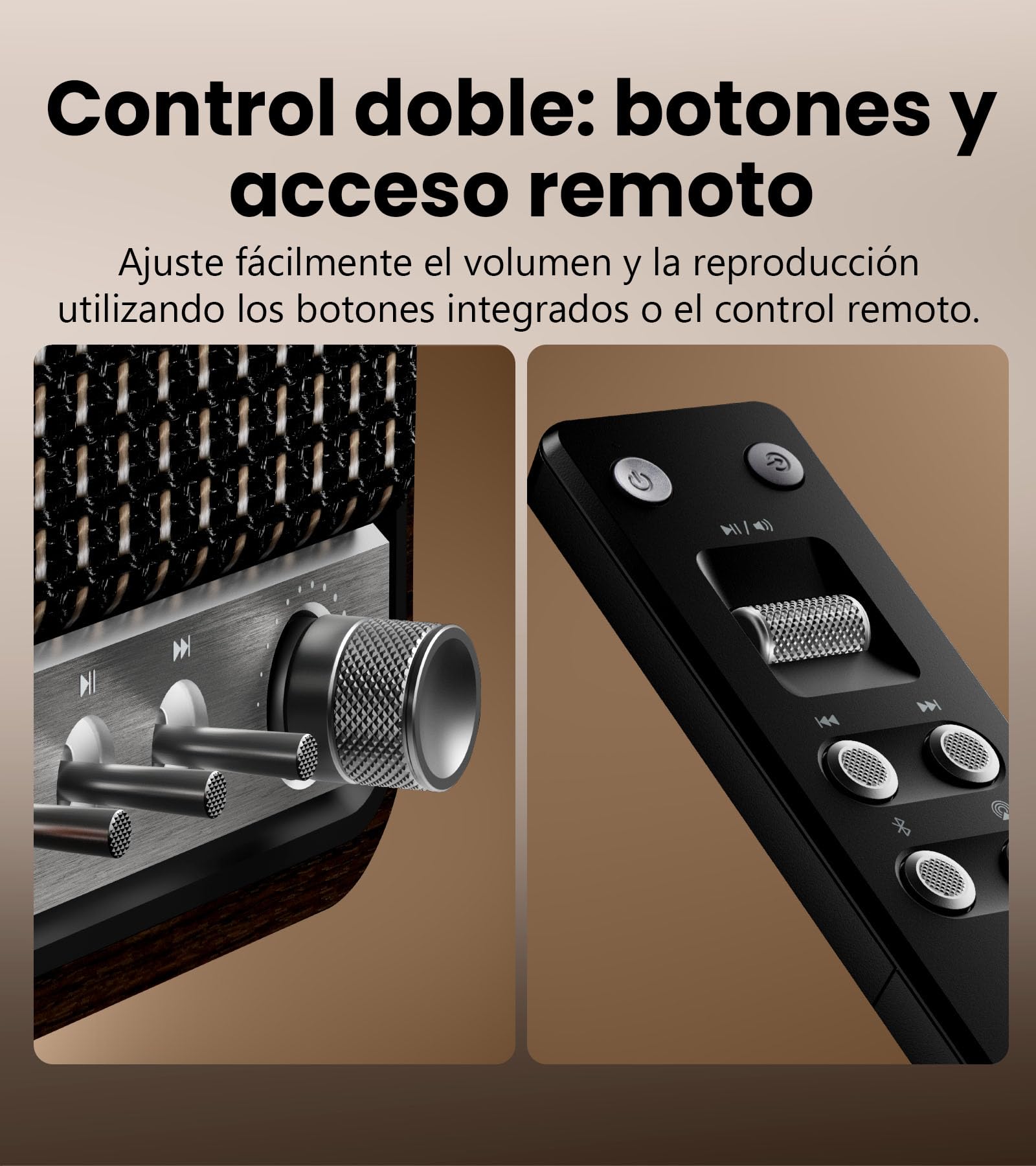 Edifier S300 Altavoces de Escritorio Retro, Audio Hi-Res Cableado e Inalámbrico, 80W (RMS) de Potencia, Bluetooth 5.4 Multipunto, WiFi Multihabitación (AirPlay 2), Entrada AUX y USB-C,marrón
