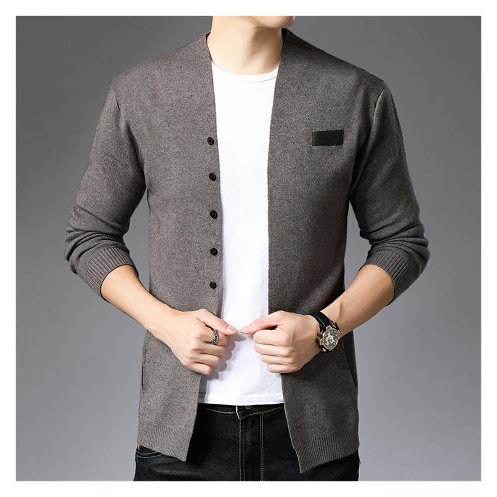 Pull laine de qualité supérieure manteau veste coupe ajustée XXL