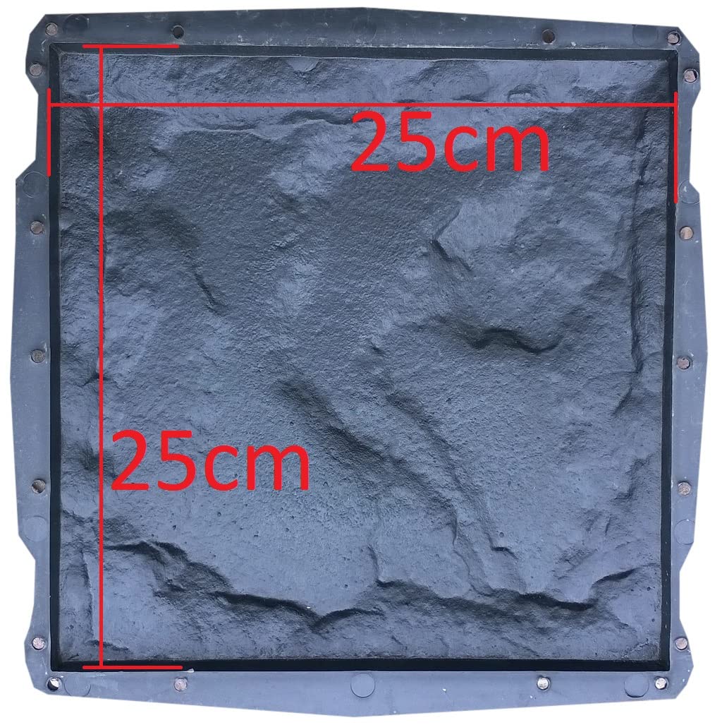 8 Stück Gießform Pflasterform Schablone für Beton, Fassadenstein, Bodenbelag Platten, schalungsformen, einstellen Wanddekoration, wiederverwendbar, Gießen, DIY