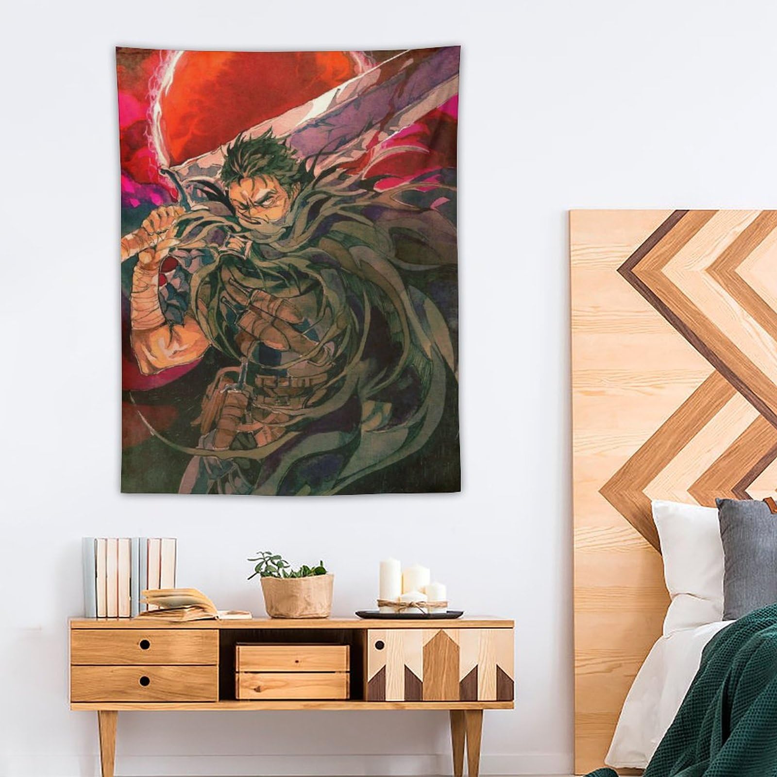 西ドイツ製タペストリー額 当選品ベルセルク 革製タペストリー