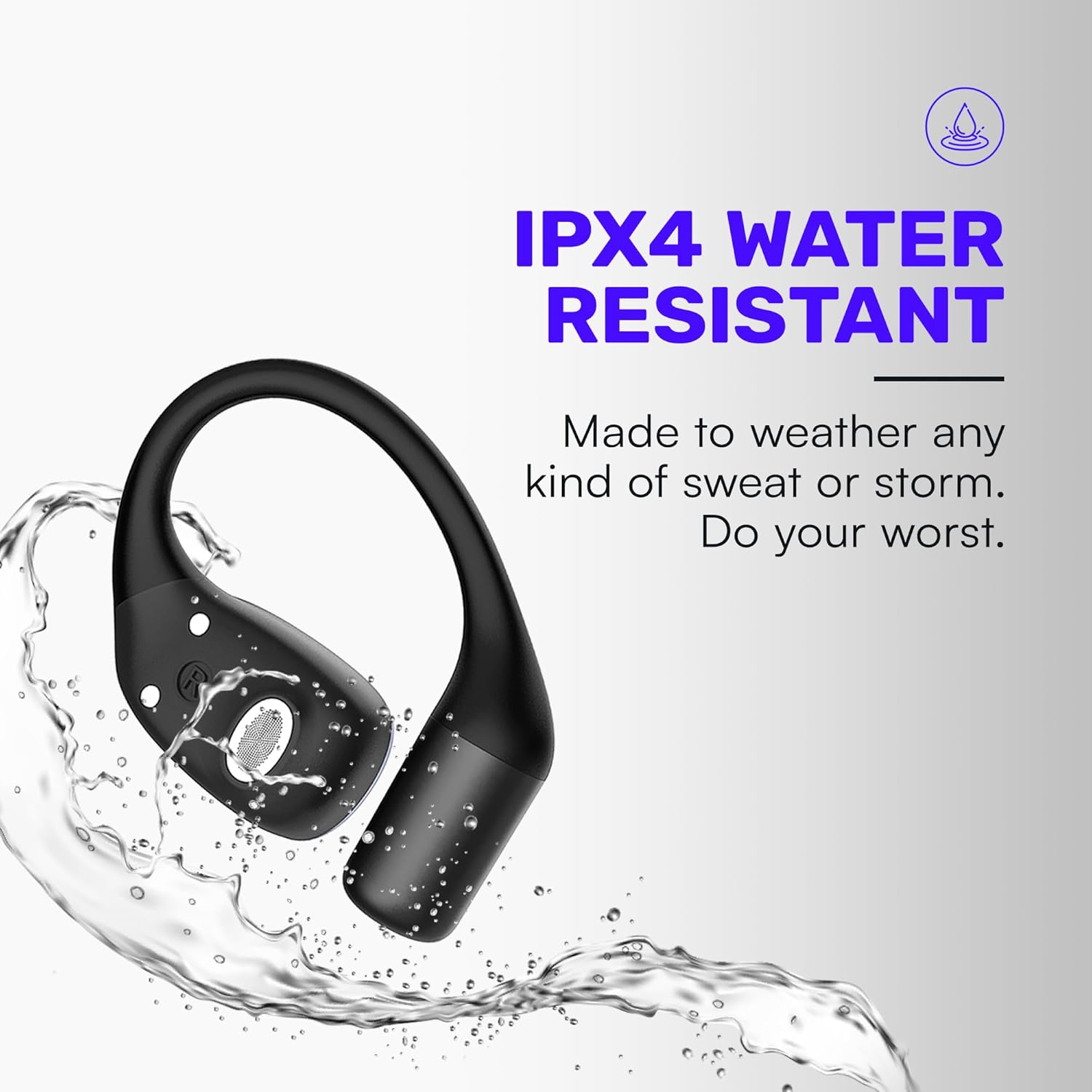 Raycon Essential Open Ear Earbuds – Open Ear Headphones, Earbuds Wireless Bluetooth, Sweat & Water-Resistant Earphones, Running Headphones with Ultra-Lightweight Design, 36 Hours Battery Life (Mint) - Image 9