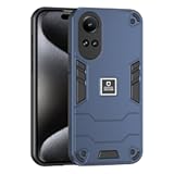 Phone Case Compatible with Oppo Reno 10 / Pro 5G, Dual-Layer Drop-Proof TPU+PC 2-in-1 Protective Case Blue