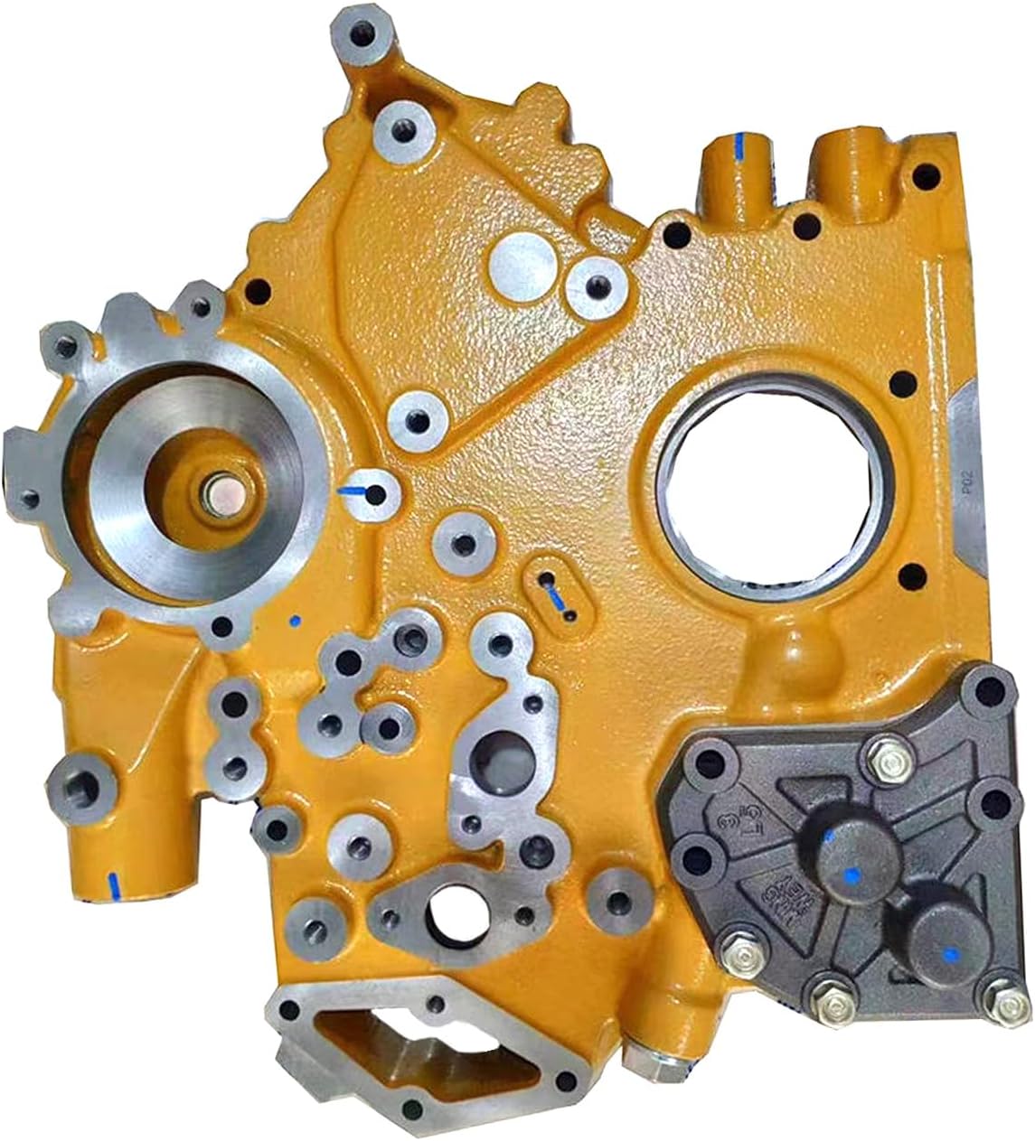 Oil Pump Housing Front 296-4649 2964649 Compatible for 320D 320DL 323DL Excavator C6.4 Engine