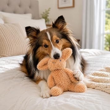SPOT Cuddle Bunnies Dog Toy - Soft, Plush Fabric Dog Toy with Squeaker, Perfect for Cuddling, Great for Dogs and Puppies of All Ages, Medium to Large Breeds - 13